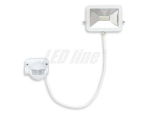 Nawietlacz LED 230V 10W 800lm biay dzienny z czujnikiem ruchu/ Halogen LED