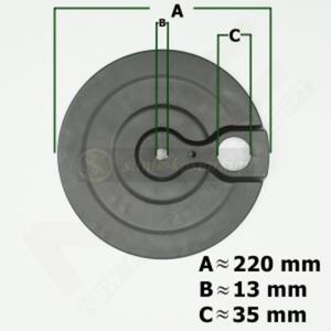 KOPAK WEWNTRZNY KOA TYLNEGO kosiarki spalinowej HYUNDAI HY-LP48-500E-HSDF, HY-LS48-625E-HSDF, HY-LS48-625E-190-HSDF, HY-LS48-675EX-HSDF - 2845131821