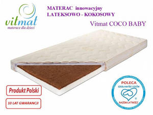 Materac Lateksowo-kokosowy Vitmat COCO Baby Antyalergic 120/60