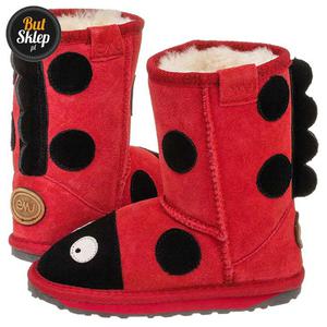 Buty EMU Australia Little Creatures Ladybird Red (K10111) - 2822505733