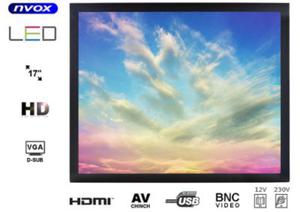 MONITOR OPEN FRAME LCD 17" CALI LED VGA HDMI DVI 12V 230V OP1700VH - 2877340398