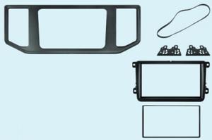 ZESTAW RAMKA DO RADIA 2-DIN VW CRAFTER II, MAN TGE 2017-> CZARNY - 2861200100