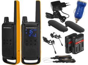 RADIO PMR "MOTOROLA" TLKR T82 EXTREME (2SZT+AD+SUCH+ACCU) walizka - 2861200123