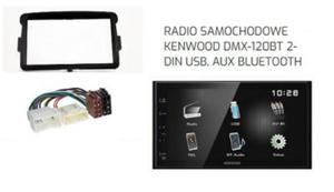 RADIO 2 DIN DACIA DUSTER 2013 -> RAMKA + STACJA MULTIMEDIALNA DMX120BT KENWOOD - 2870328969