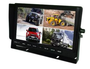 Monitor samochodowy AHD LCD 10 cali QUAD do 4 kamer 4-PIN 12V / 24V - 2873122133