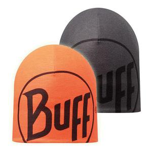 czapka dwustronna do biegania BUFF MICROFIBER REVERSIBLE HAT BUFF LOGO / 108919.901.10 - 2825522074