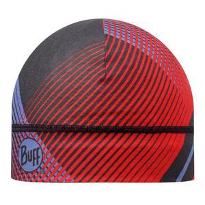 czapka do biegania BUFF MICROFIBER 1 LAYER HAT BUFF RETRO LINES RED / 108907.425.10 - 2857390215