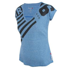 koszulka sportowa damska REEBOK ONE SERIES TRIBLEND V NECK TEE / AE5068 - REEBOK ONE SERIES...