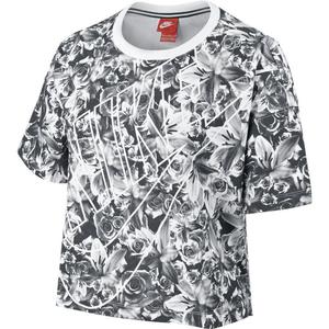 koszulka sportowa damska NIKE TOP ALLOVER PRINTED / 840651-010 - NIKE TOP ALLOVER PRINTED - 2825522987