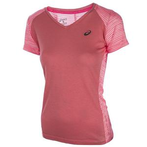 koszulka do biegania damska ASICS FUZEX V-NECK SHORT SLEEVE TOP / 141214-0688 - ASICS FUZEX V-NECK SHORT SLEEVE TOP - 2852620287