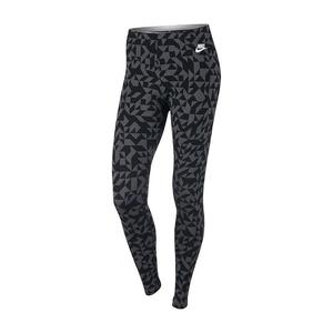 legginsy sportowe damskie NIKE SPORTSWEAR LEGGING CLUB TANGRAMS / 830343-010 - 2852620914