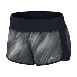 spodenki do biegania damskie NIKE DRY SHORT CREW PRINT / 831292-010 - NIKE DRY SHORT CREW PRINT - 2852620920