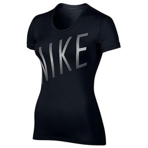 koszulka termoaktywna damska NIKE PRO TOP SHORT SLEEVE SUMMER / 832066-010 - NIKE PRO TOP SHORT SLEEVE SUMMER - 2852621049