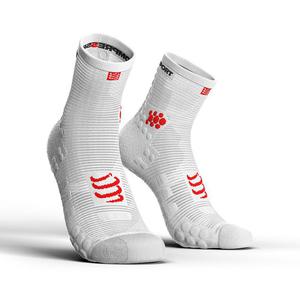 skarpety kompresyjne COMPRESSPORT PRO RACING SOCKS V3.0 HIGH SMART (1 para) / WHITE - 2854981123