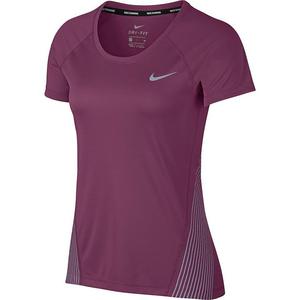 koszulka do biegania damska NIKE DRY MILER TOP SHORT SLEEVE FLASH / 923309-659 - NIKE DRY MILER TOP...