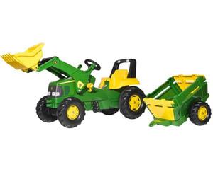 TRAKTOREK DZIECICY JOHN DEERE Z PRZYCZEP ZIELONY w sklepie Avocado Zabawki - 2874026388