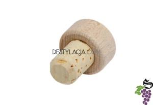 KOREK NATURALNY Z DREWNIANI GWK TYPU GRZYBEK 19MM 10SZT - 2859849890