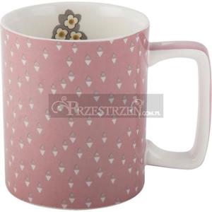 KUBEK CERAMICZNY - Katie Alice Pretty Retro PINK - 2834965023