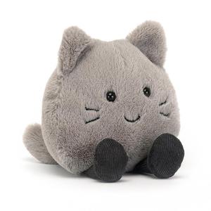 MASKOTKA PLUSZOWA JELLYCAT Szary Kotek Figielek - 10 cm - 2874026264