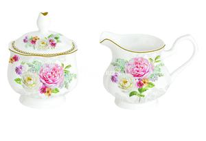 CUKIERNICA I MLECZNIK - PORCELANOWY KOMPLET - ROMANTIC LACE (373 ROLC)