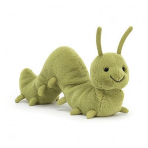 MASKOTKA JELLYCAT Gsienica Wriggidig - zielona