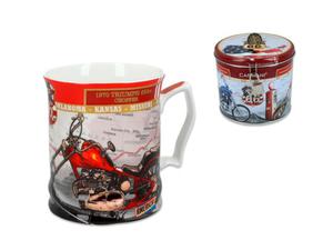 PORCELANOWY KUBEK CARMANI Motocykl Chopper W PUSZCZE Z MINI KDK - 2876053356