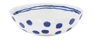 PORCELANOWY TALERZ GBOKI DO ZUP, NUOVA R2S - INDIGO 18,5 cm (1703 INDI ) - kropki - 2859802070