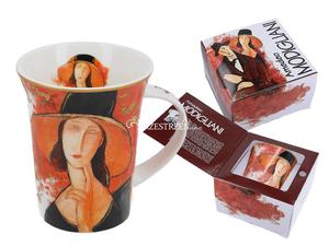 KUBEK PORCELANOWY CARMANI - MODIGLIANI Kobieta w kapeluszu - 2876352771