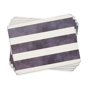 PODKADKI KORKOWE NA STӣ marki PIMPERNEL Mono Stripe - DUE - Komplet 4 szt. - 2873409660