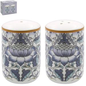 POJEMNIKI PORCELANOWE: SOLNICZKA I PIEPRZNICZKA Lodden Ornamenty by William Morris KOMPLET - 2874105228