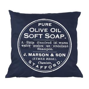 PODUSZKA OZDOBNA FRENCH HOME - OLIVE BLUE - 2586460419