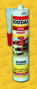 SOUDAL Silikon uniwersalny czarny 300ml - 2832250179