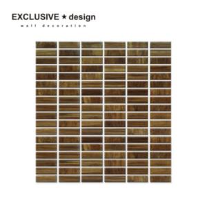 Mozaika bambusowa 48x14mm chocolate (tafla: 297x305mm) - 2827566849