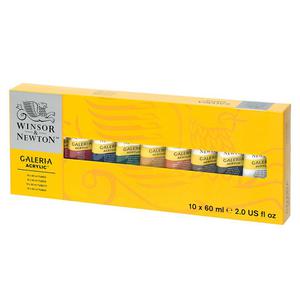 Farby akrylowe Galeria Winsor & Newton 10 kolorw - tubki 60 ml - 2823191737