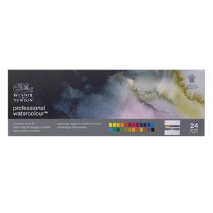 Zestaw akwareli Winsor & Newton Metal Box - 24 kolory - 2823191888