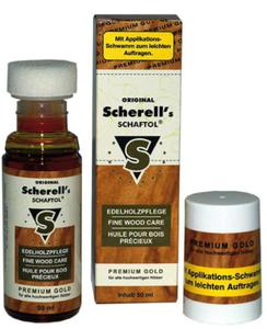 Olej naturalny do drewna Scherell bezbarwny zoty Premium Gold 50 ml (23818-PL) - 2875275857