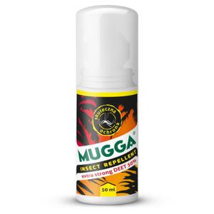 Repelent na owady Mugga Extra Strong kulka 50 ml DEET 50% środek na owady, komary, kleszcze - 2860519258