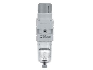Harder & Steenbeck 132030 metalic pressure reducer with water separator, 2xG1/4"+G1/8" for manometer - 2872078626