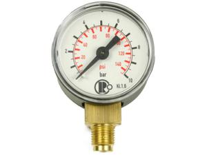 Harder & Steenbeck 132050 manometer lateral connection G1/8" (to 10 bar) for oil-compressors - 2872078628