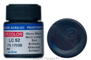Farba LifeColor LC52 basic gloss black - 2824062885