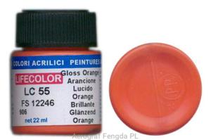 Farba LifeColor LC55 basic gloss orange - 2824062887