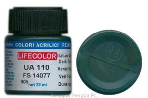 Farba LifeColor UA110 mimetic dark green - 2824062976