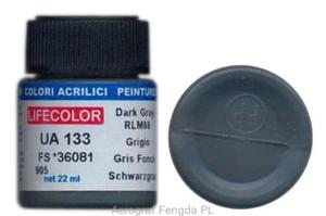 Farba LifeColor UA133 mimetic dark grey rim 66 - 2824062989