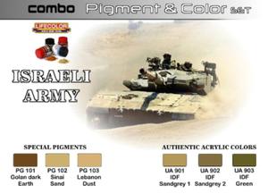 Zestaw pigmentow i farb LifeColor SPG01 ISRAELI ARMY - 2824063067
