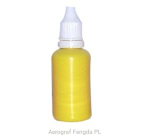 Aerograf farba do paznokci Fengda light yellow - 2824063335