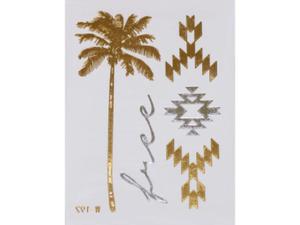 Gold Silver | Jewelry Flash Tattoo stickers W-192, 8x10cm - 2824064269