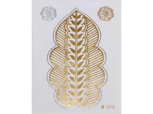 Gold Silver | Jewelry Flash Tattoo stickers W-223, 8x10cm - 2824064300