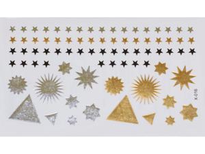 Gold Silver Black | Jewelry Flash Tattoo stickers X-016, 15x9cm - 2824064319