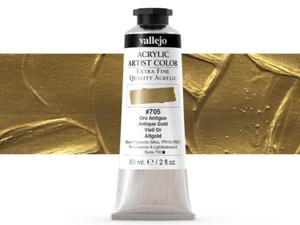 Vallejo Acrylic Artist Color 16705 Antique Gold (60ml) - 2860513908