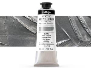 Vallejo Acrylic Artist Color 16706 Antique Silver (60ml) - 2860513909